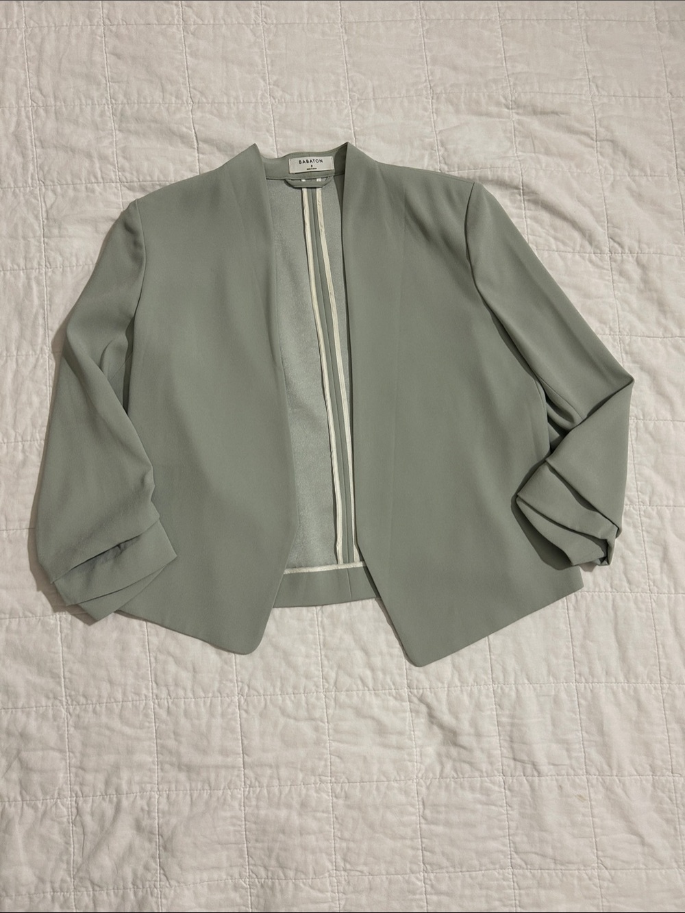 Babaton Open-Front Blazer in Sage